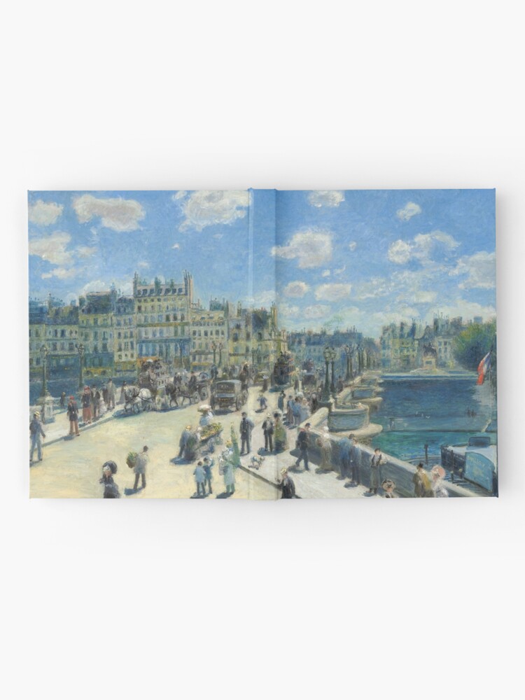 Alternate view of Pont Neuf Paris Painting by Auguste Renoir Hardcover Journal