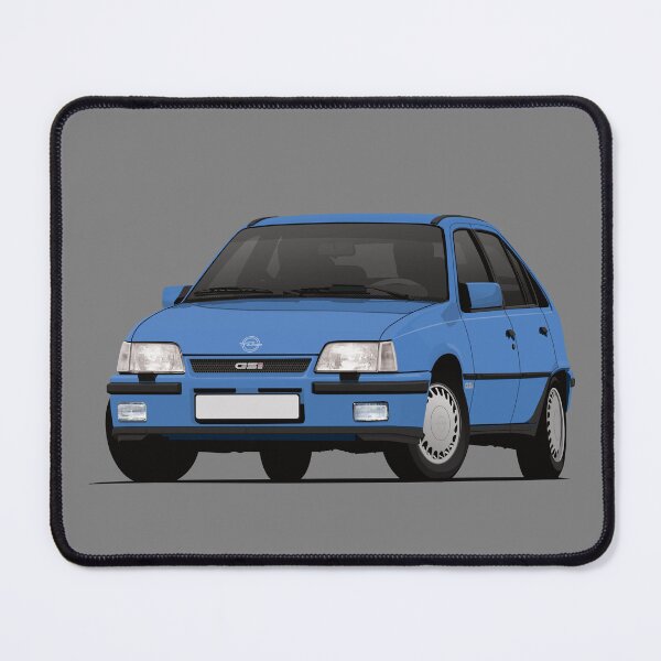 Item preview, Blue Kadett E GSi car illustration designed and sold by knappidesign.