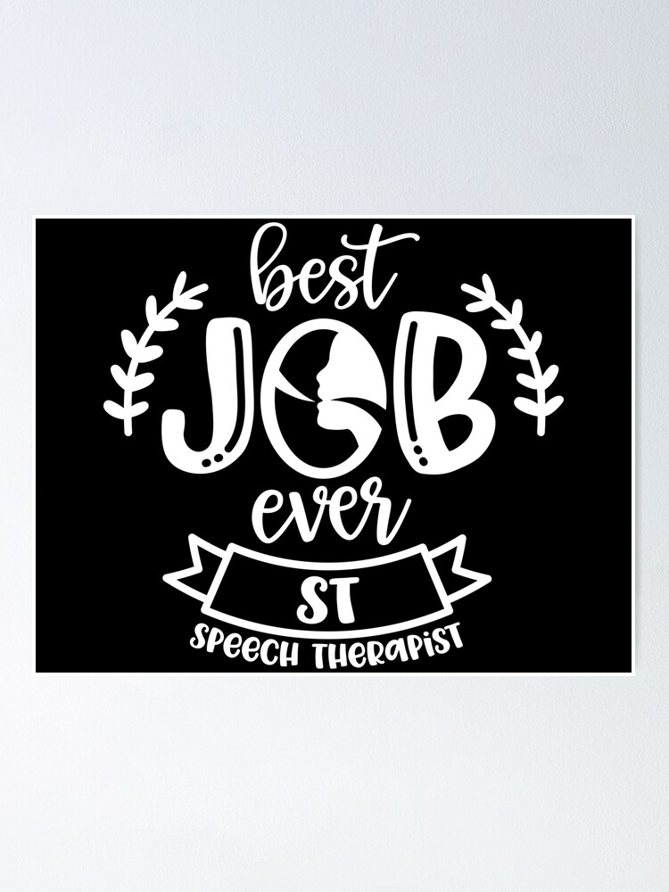 Speech Therapist Speech Therapy Poster For Sale By Brackerdesign Redbubble