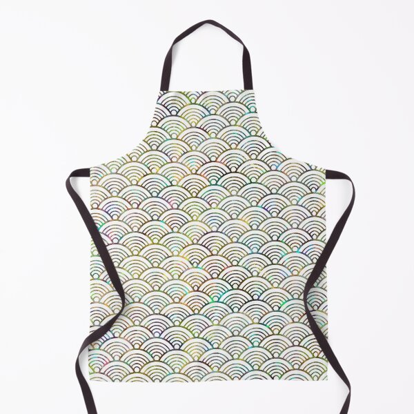 Item preview, Japanese holographic print with Seigaiha pattern designed and sold by VectoriasSecret.