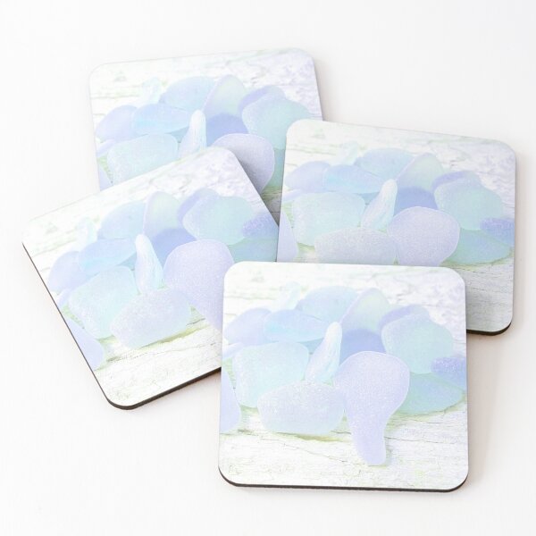 Item preview, Pale Blue Coastal Decor Sea Glass Photography Pastel Beach House Decor Photo 6 of 8 designed and sold by Beachy.