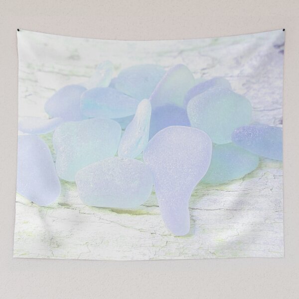 Item preview, Pale Blue Coastal Decor Sea Glass Photography Pastel Beach House Decor Photo 6 of 8 designed and sold by Beachy.