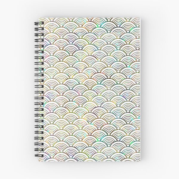 Item preview, Japanese holographic print with Seigaiha pattern designed and sold by VectoriasSecret.