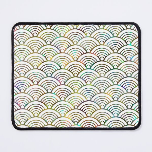 Item preview, Japanese holographic print with Seigaiha pattern designed and sold by VectoriasSecret.