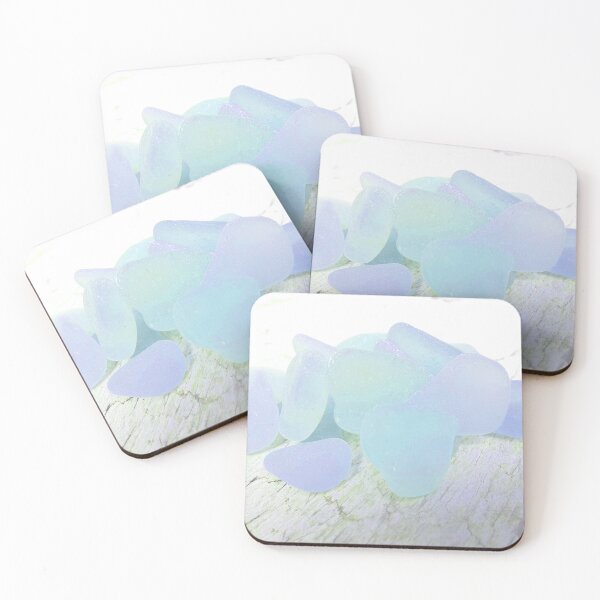 Item preview, Pale Blue Coastal Decor Sea Glass Photography Pastel Beach House Decor Photo 5 of 8 designed and sold by Beachy.