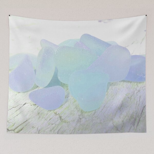Item preview, Pale Blue Coastal Decor Sea Glass Photography Pastel Beach House Decor Photo 5 of 8 designed and sold by Beachy.