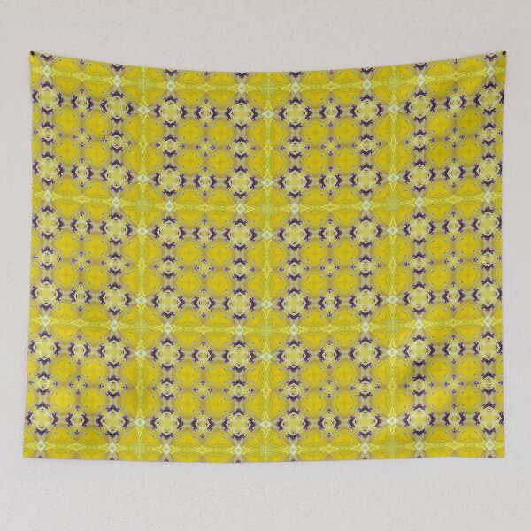 Item preview, Patrón de repetición de mosaico geométrico amarillo y púrpura brillante | Babiana Patula 1.9 designed and sold by FRLF.