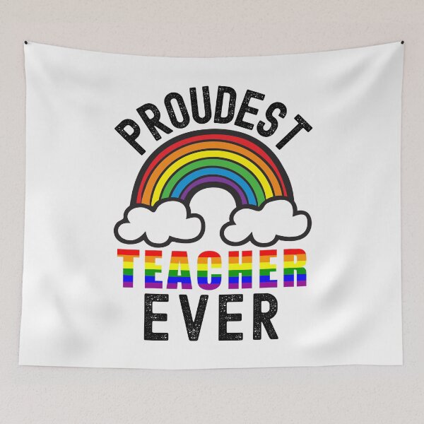 Item preview, Proudest Teacher Ever - Gay Pride Teacher, Gay Educator, LGBTQ Professor, Gay Teacher, Lesbian Teacher, Queer Educator, Gay Professor designed and sold by jadedscientist.