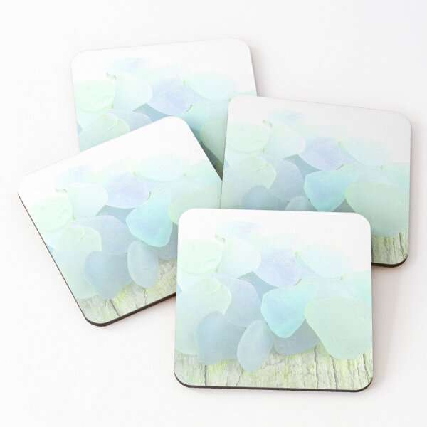 Item preview, Pale Blue Coastal Decor Sea Glass Photography Pastel Beach House Decor Photo 4 of 8 designed and sold by Beachy.