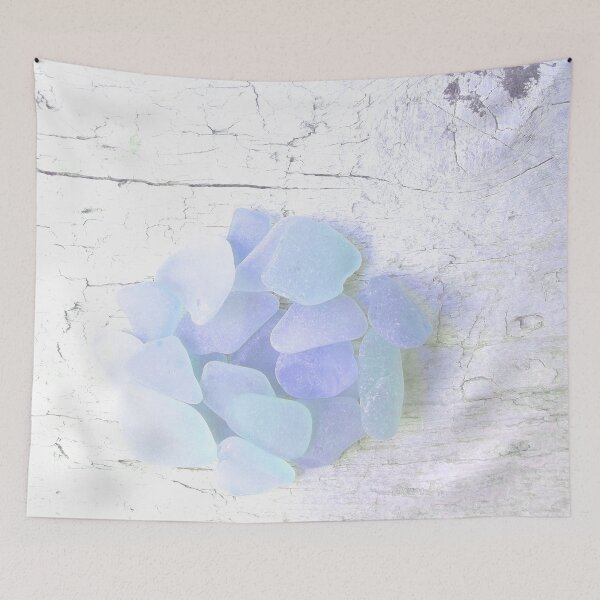 Item preview, Pale Blue Coastal Decor Sea Glass Photography Pastel Beach House Decor Photo 3 of 8 designed and sold by Beachy.