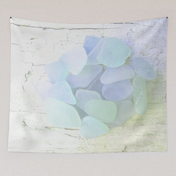 Item preview, Pale Blue Coastal Decor Sea Glass Photography Pastel Beach House Decor Photo 2 of 8 designed and sold by Beachy.