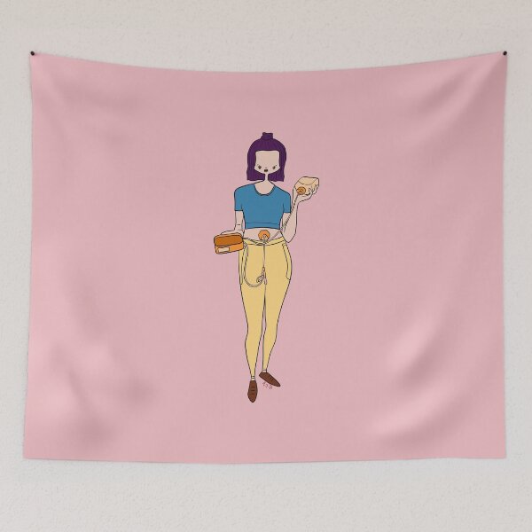 Item preview, Cute Girl With Feeding Tube (pink) designed and sold by misslovelymess.