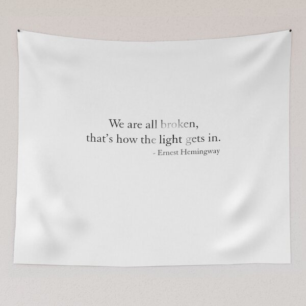 Item preview, We Are All Broken Quote designed and sold by thetshirtworks.