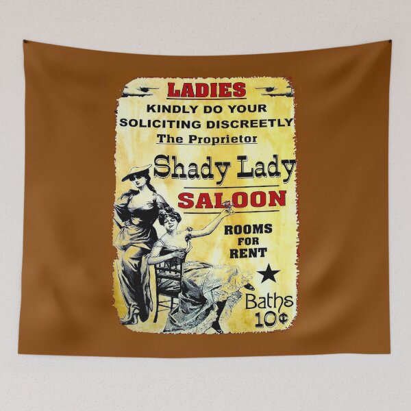 Item preview, SHADY LADY SALOON:Vintage Advertising Sign Print designed and sold by posterbobs.
