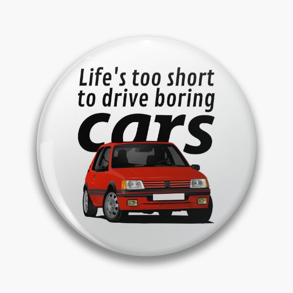 Item preview, Life's too short to drive boring cars - Pug 205 GTi - red designed and sold by knappidesign.