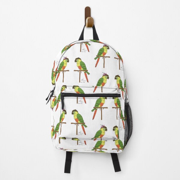 Item preview, Crazy Bird Person with Green Cheeked Conures designed and sold by Laughing Parrot Studio.
