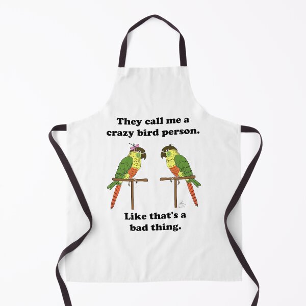 Item preview, Crazy Bird Person with Green Cheeked Conures designed and sold by Laughing Parrot Studio.