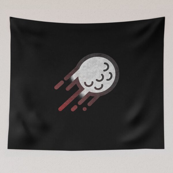Item preview, speeding golf ball graphic art designed and sold by mirrorimages.