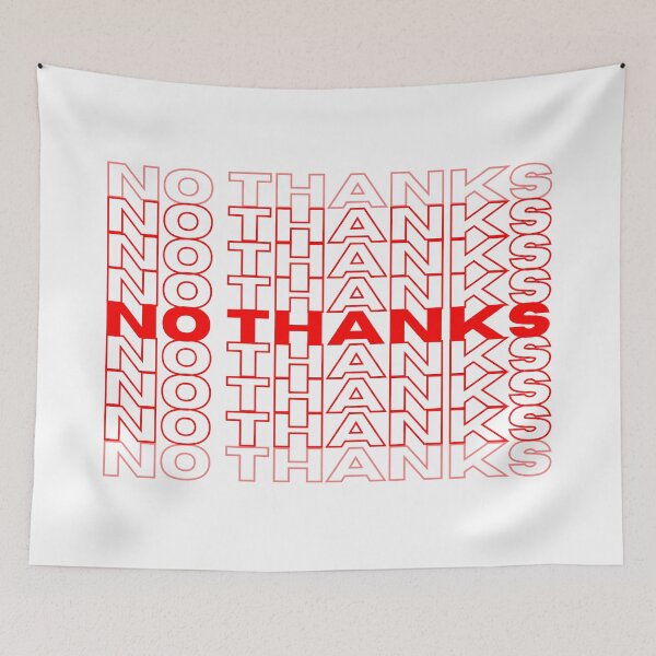 Item preview, No Thanks Bag Shirt designed and sold by ougraz24.