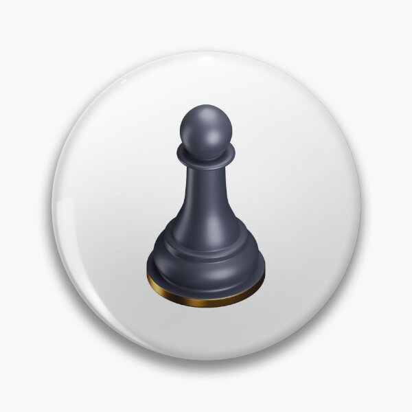 Item preview, 3D Black & Faux-Gold Pawn: Chess Lover's designed and sold by Happy Puppy Print On Demand.