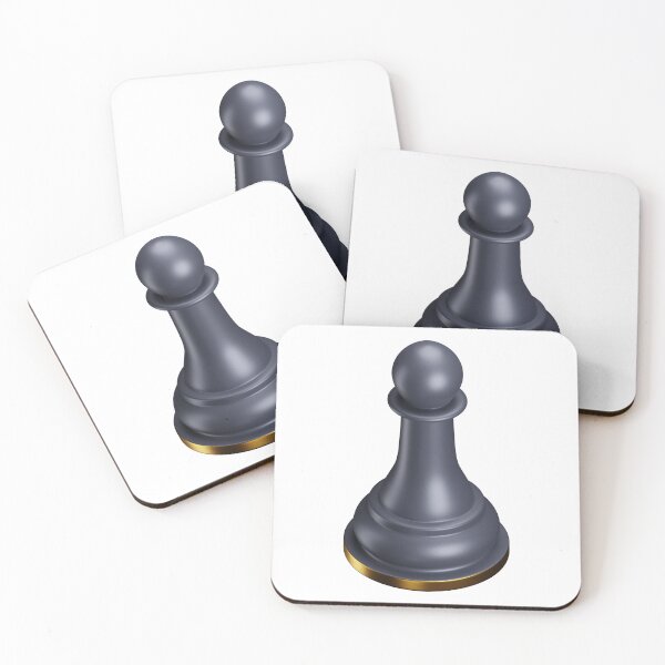 Item preview, 3D Black & Faux-Gold Pawn: Chess Lover's designed and sold by Happy Puppy Print On Demand.