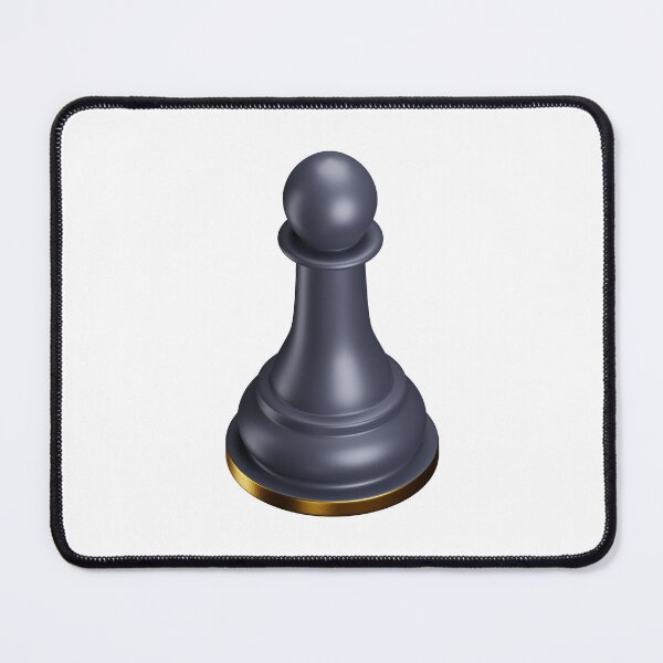 Item preview, 3D Black & Faux-Gold Pawn: Chess Lover's designed and sold by Happy Puppy Print On Demand.