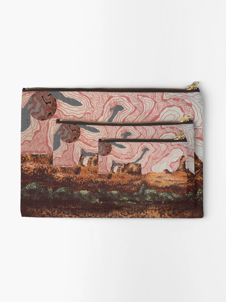 Thumbnail 2 of 4, Zipper Pouch, RED ROCKS designed and sold by iresides.