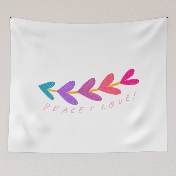 Item preview, peace and love designed and sold by RedhotstarsNEX.