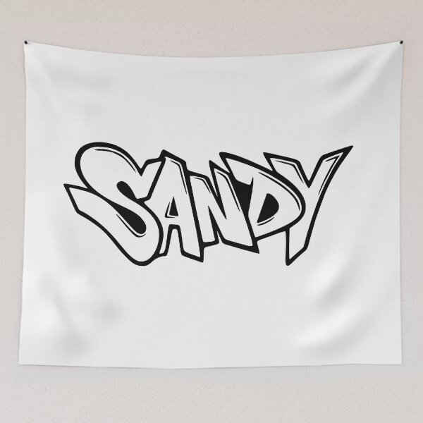 Item preview, Sandy - Graffiti Name Design designed and sold by NameThatShirt.