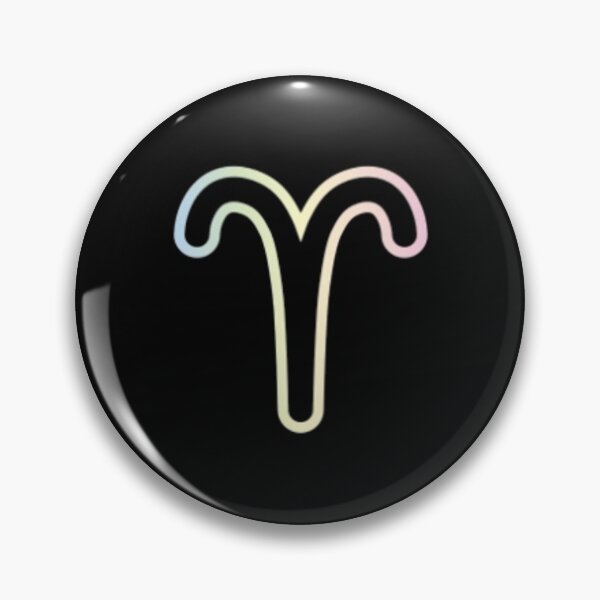 Item preview, Multicoloured aries symbol designed and sold by Wavytarot.