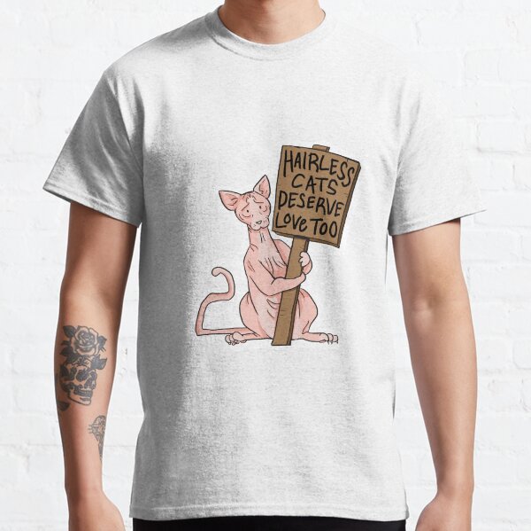 Hairless Cat Love Classic T-Shirt