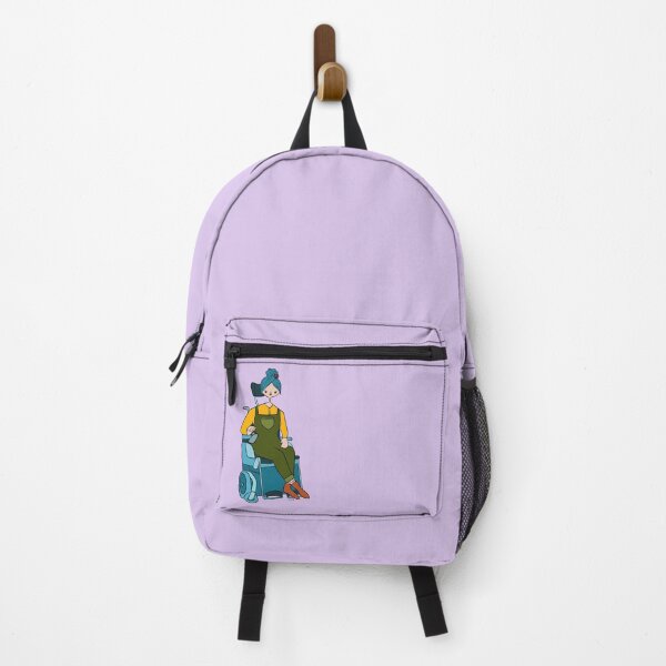 Item preview, Cute Girl With Power Chair (purple) designed and sold by misslovelymess.