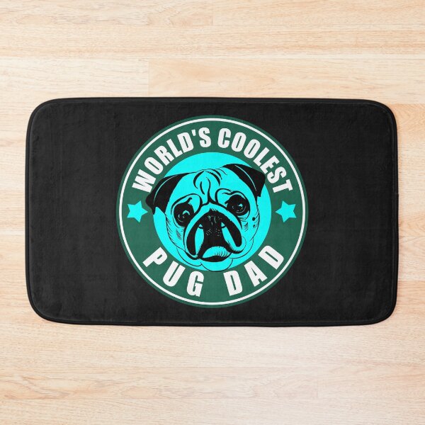 Item preview, World's Coolest Pug Dad Ever Pug Head Illustration designed and sold by Pugstuff.