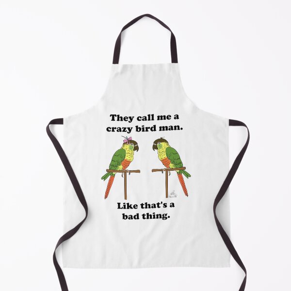 Item preview, Crazy Bird Man with Green Cheeked Conures designed and sold by Laughing Parrot Studio.