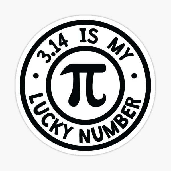 Math Symbols pi Circle π 3.14 - Gift Idea' Sticker