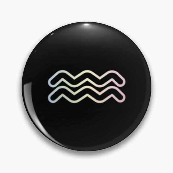 Item preview, Multicoloured aquarius symbol designed and sold by Wavytarot.