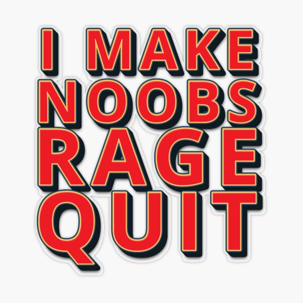 I Make Noobs Rage Quit - Fish With Headphones Sticker for Sale by  bsrishika