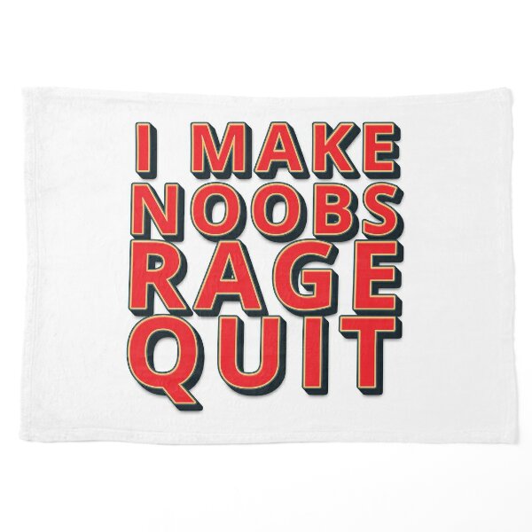 I Make Noobs Rage Quit Sticker for Sale by DynieKid