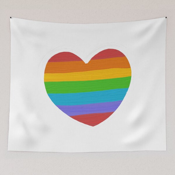 Item preview, gay pride heart designed and sold by RedhotstarsNEX.