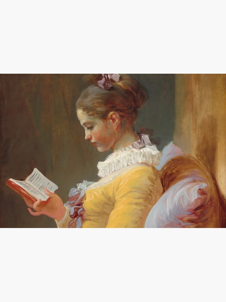 Young Girl Reading Painting by Jean-Honoré Fragonard by podartist