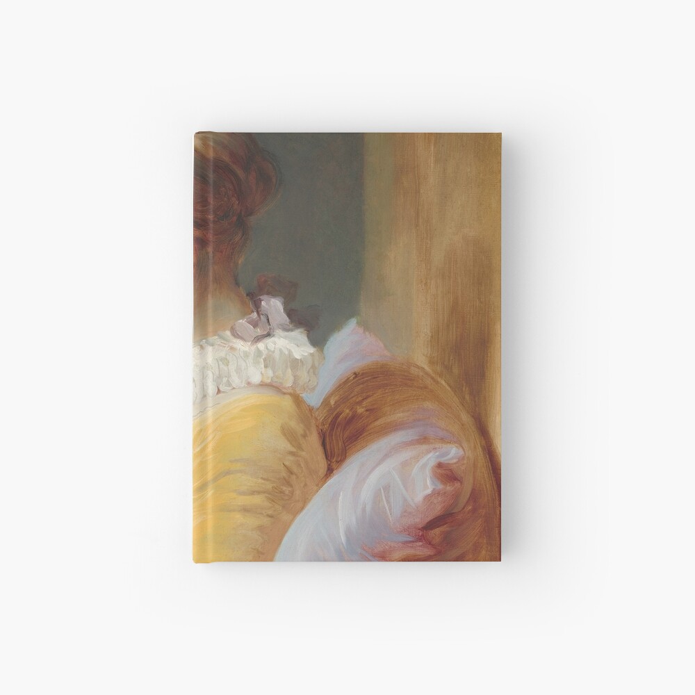 Young Girl Reading Painting by Jean-Honoré Fragonard Hardcover Journal