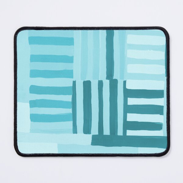Item preview, Painted Color Block Grid in Mint Blue designed and sold by House of Haha.