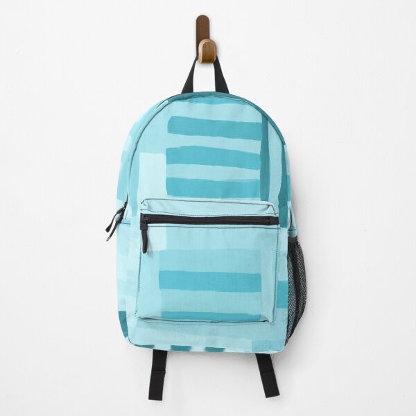 Item preview, Painted Color Block Grid in Mint Blue designed and sold by House of Haha.
