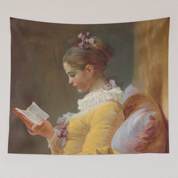 Item preview, Young Girl Reading Painting by Jean-Honoré Fragonard designed and sold by podartist.
