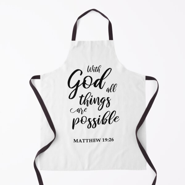 Item preview, Christian Quote Matthew 19:26 designed and sold by Fran Fryberg.