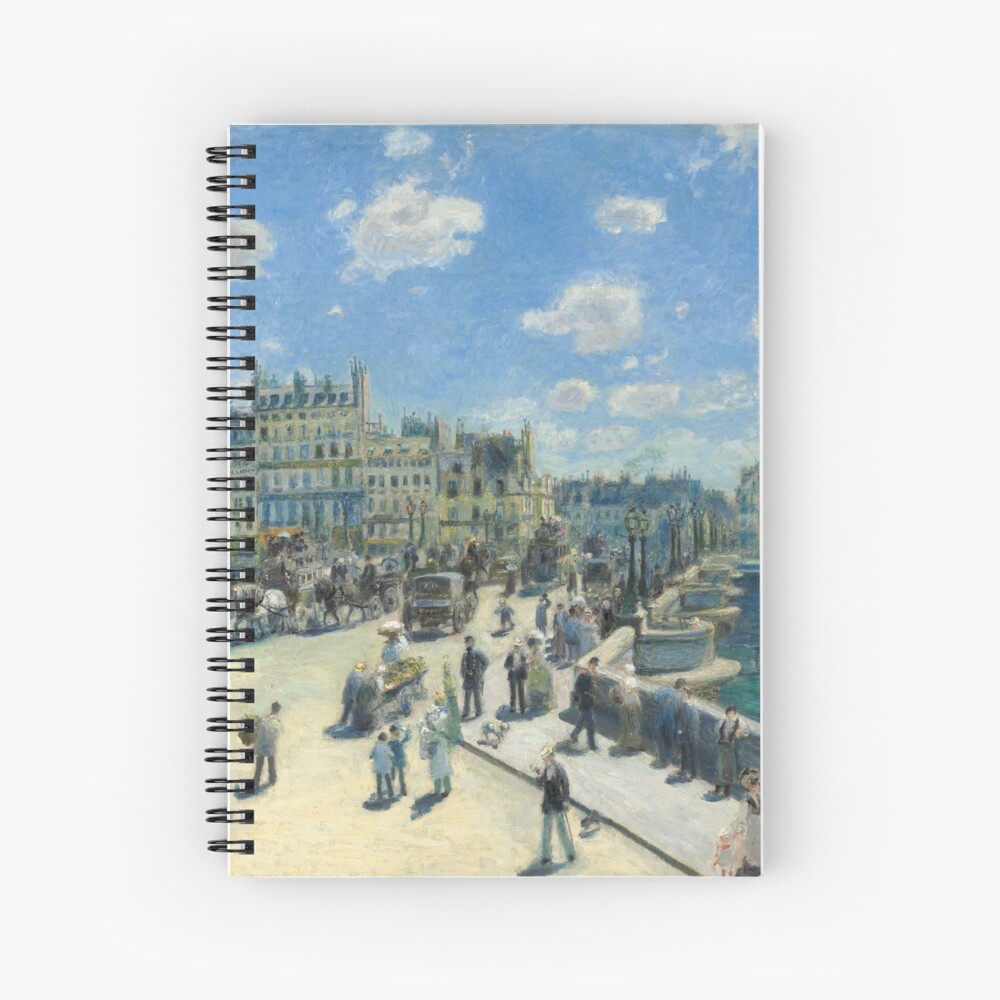 Pont Neuf Paris Painting by Auguste Renoir Spiral Notebook