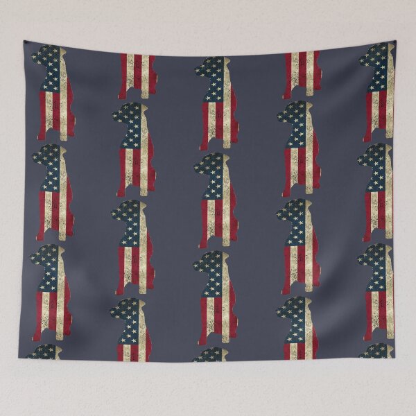 Item preview, Patriotic Black Labrador Retriever, American Flag Labrador designed and sold by LifeCrush.