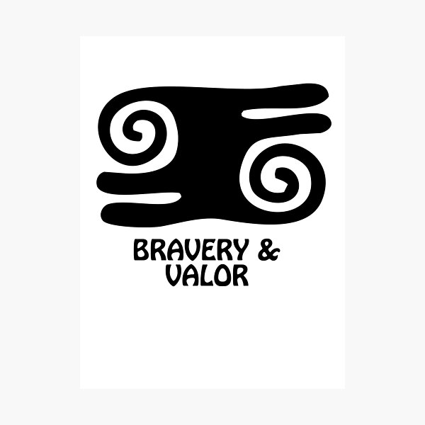 Item preview, T-Shirt Adinkra Symbol: Bravery & Valor designed and sold by Keith Richardson.