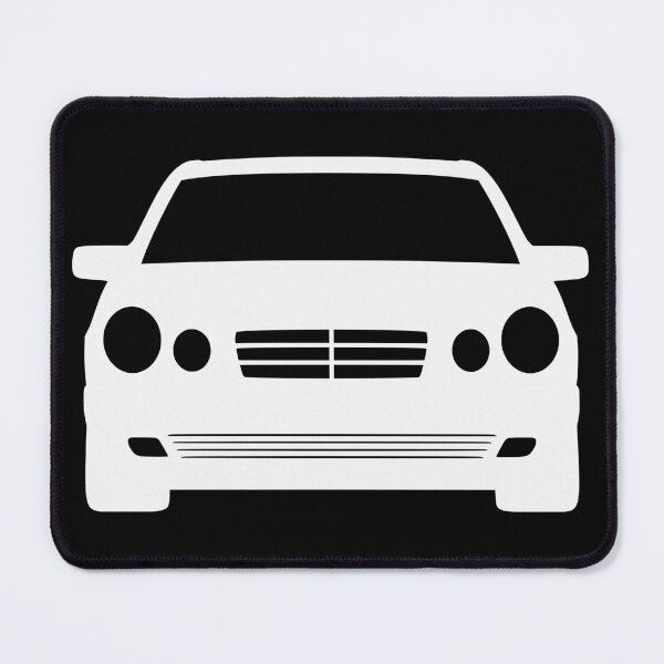 Item preview, Mercedes W210 white sihouette designed and sold by EdimDesign.
