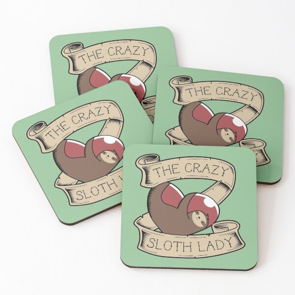 Item preview, Crazy Sloth Lady Tattoo designed and sold by Slothgirl Art.